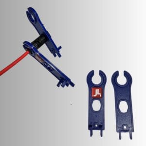 JL, 11.5 cm, Solar Kablo Konektör Anahtarı, Siyah, PPO Plastik, 115 mm, 15g, 2 Parça, 8 Şekilli, MC4 bağlantı anahtarı